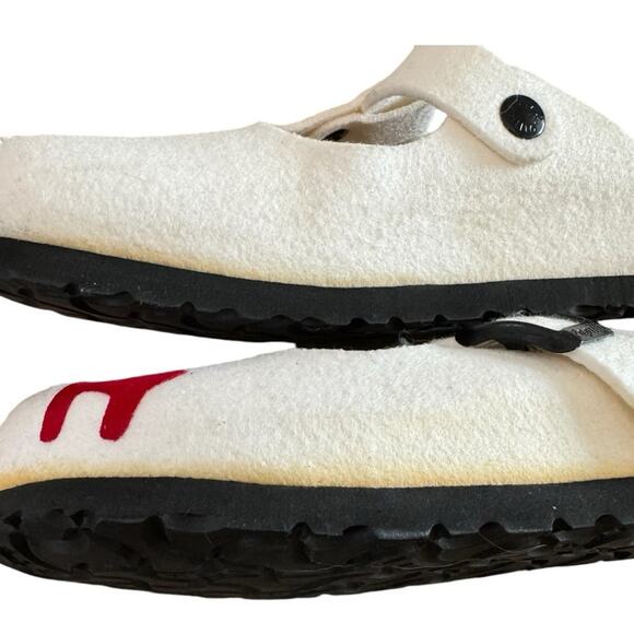 Birkenstock Papillio Slip On Felt Sandals Winter Christmas Size 35 US Size 4-4.5 - Picture 13 of 16